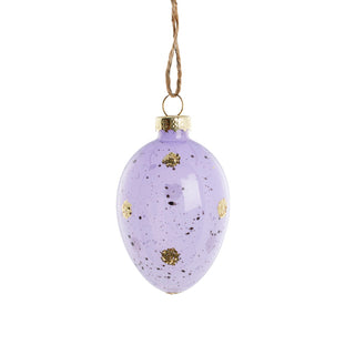 Felua Easter pendant Glass purple 7 cm.