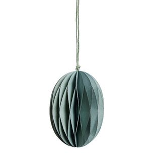 Parillia Easter egg hanging paper H8 cm dusty green