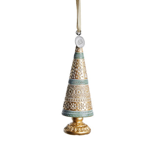 Alana Christmas tree pendant light gold H12.5 cm