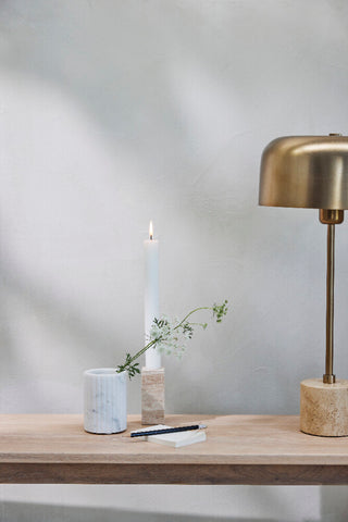 Sofillia bordlampe 53x25 cm. guld marmor