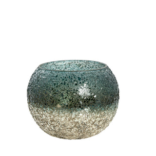 Crovia tealight holder 13 cm dark green