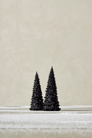 Semise decorative tree 33cm black mica