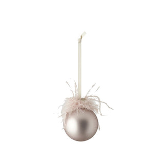 Noria ball Christmas tree decoration H9 cm. powder