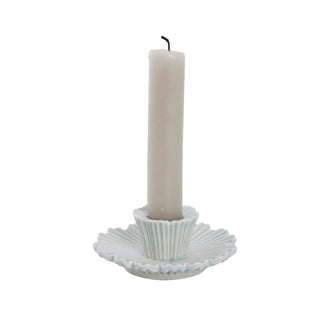 Dehmira candlestick ceramic H3.7 cm dusty green