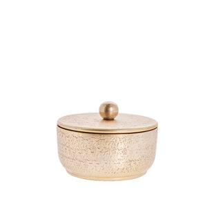 Lavia jar Ø11.5 cm. light gold