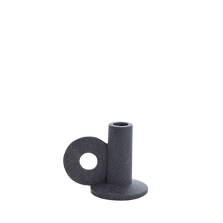 Susia candlestick H9.9 cm. dark grey