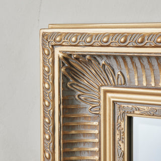 Hillia mirror H110 cm. light gold