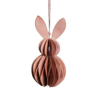 Parillia Easter bunny hanging paper H12 cm pink