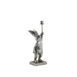 Semina Easter Bunny candlestick 18 cm. silver