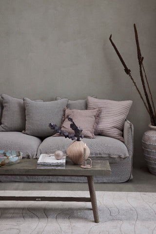 Dara sofa H75xW95xL210 cm. mørk sand