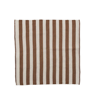 Strivie carpet 150x150 cm. striped golden brown