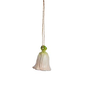 Dehlia Easter flower hanging ceramic H4.7 cm white