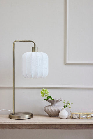 Sashie table lamp 58x28 cm. white