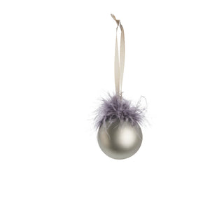 Noria Christmas ball H7 cm. grey