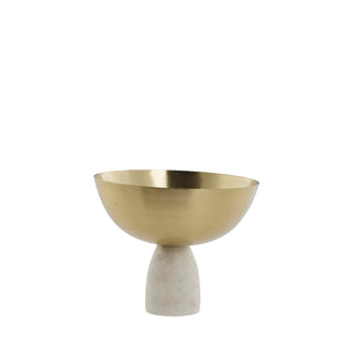 Ellivia gold bowl on marble base ø19 cm.