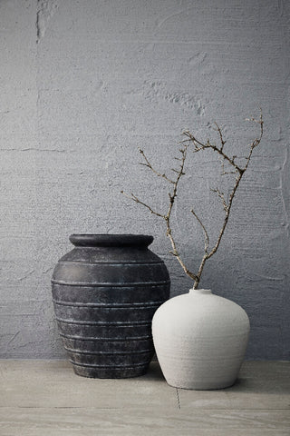 Anna large flowerpot Ø40.5 cm antique black