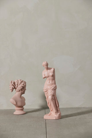 Statia sculpture H46.2 cm. pink