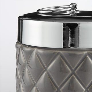 Portia jar H14 cm. grey