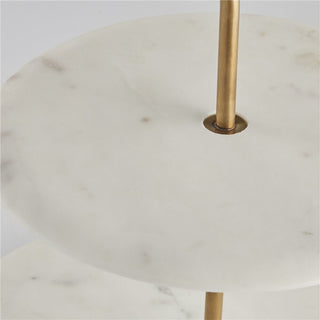 Ellia Marble top H35 cm. white