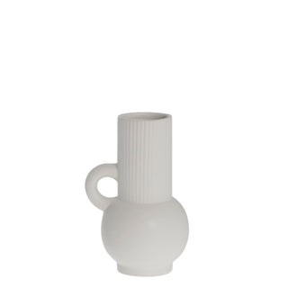 Anine vase H19 cm. hvid