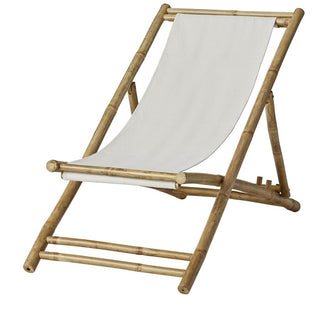 Mandisa Bamboo/Canvas sun lounger 80x112 cm.