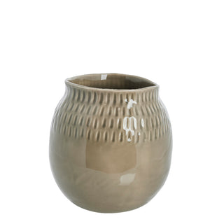 Talia vase ceramic sand 23x22 cm