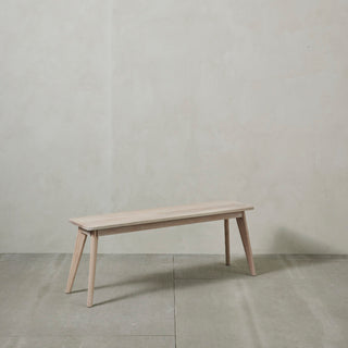 Ellie bench 45x30 cm. White wash oak