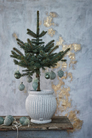 Noria Christmas ball H7 cm. dusty green