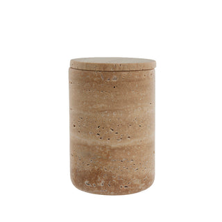 Travina jar 16.5x10.5 cm. true marble