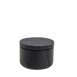 Ellia jar 11x11 cm. black marble