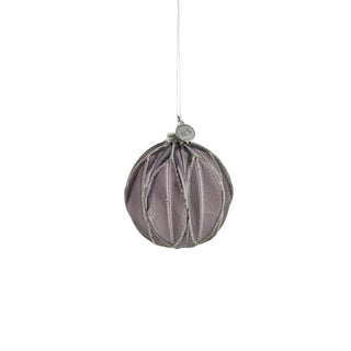 Navina Christmas ball 8 cm dark grey