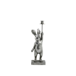 Semina Easter Bunny candlestick 18 cm. silver