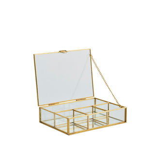 Laura storage box gold 17.5x13 H4.5