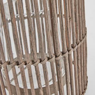 Harper lantern 17x15 cm. Natural wicker