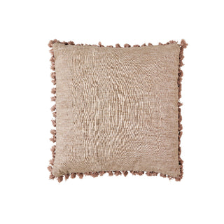 Oville pillow 50x50 cm. dark sand with tassels