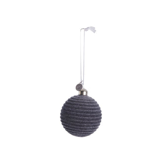 Velvitie Christmas ball H8 cm. dark grey