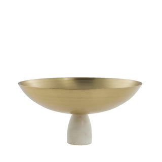 Ellivia gold bowl on marble base ø31 cm.