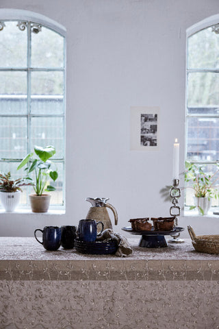 Eloise tablecloth 320x160 cm. dark sand