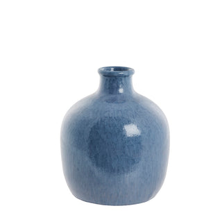 Vasilia vase in stoneware 32cm. blue