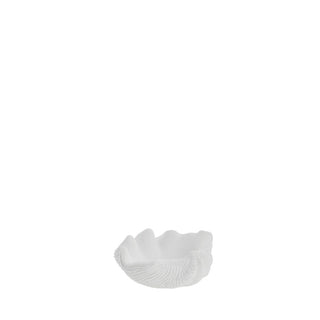 Shella mussel bowl 14.5x12 cm. white white