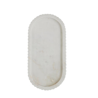 Eliana tray 25x12.5 cm. white marble