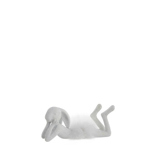 Semilla Easter bunny with feathers 8.4 cm. white