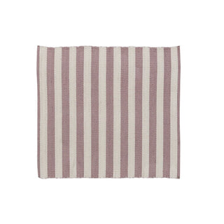 Strivie carpet 150x150 cm. striped pink