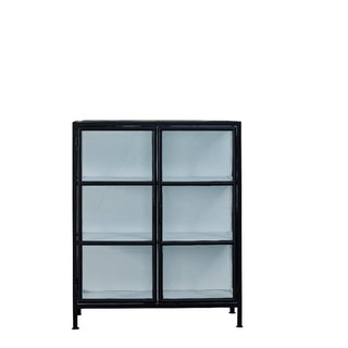 Depot display cabinet 110x90 cm. black