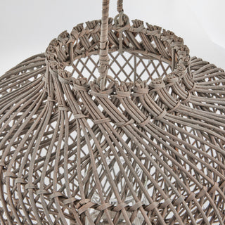 Harper lantern 40x40 cm. Natural wicker