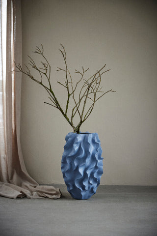 Sannia floor vase H48 cm. light blue