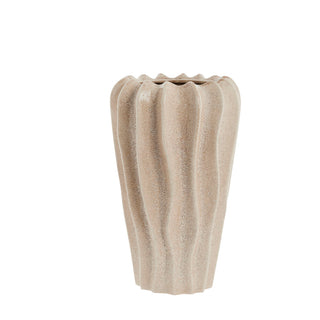 Valona vase i stentøj34x21 cm. sand