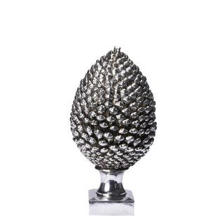 Serafina cone H42 cm. antique silver