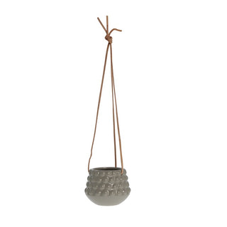 Dotsie hanging pot Ø12cm grey