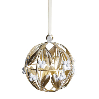 Missia Christmas ball light gold iron Ø12 cm